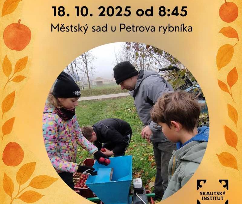 Městský sad ožije díky skautům. Přijďte na moštování a oheň