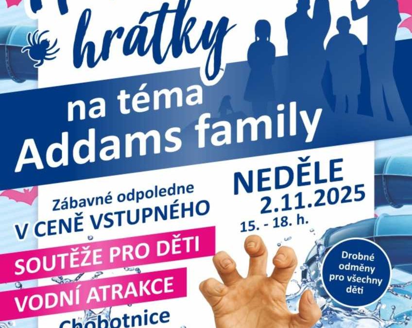 Addamsova rodina zve na vodní hrátky plné strašidelné zábavy