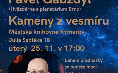 Dotkněte se vesmíru: Beseda s Pavlem Gadzbylem v rýmařovské knihovně