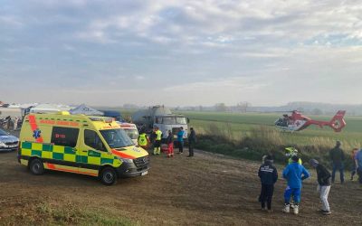 Záchranáři zasahovali u dvou vážných nehod motokrosových jezdců