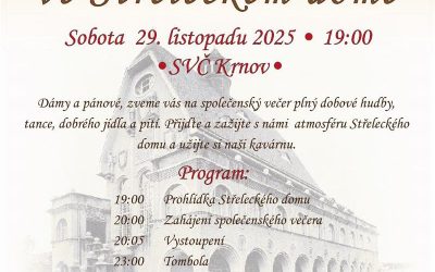 Krnov: Společenský večer ve Střeleckém domě navodí kouzlo 20. a 30. let