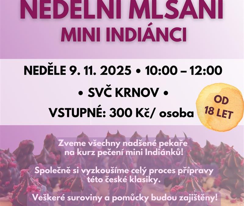 Nedělní kurz plný sladkostí: Vyrobte si vlastní Indiánky