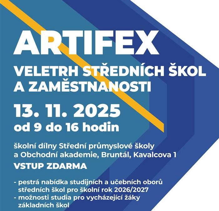 ARTIFEX 2025 – Veletrh středních škol a zaměstnanosti