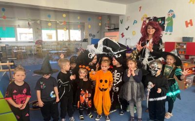 Halloweenské dopoledne plné kouzel a smíchu v MŠ Město Albrechtice