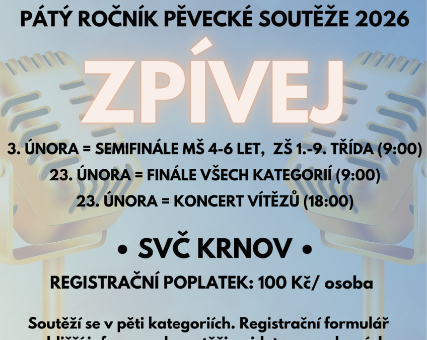 Malí zpěváci z Krnova rozezní Středisko volného času