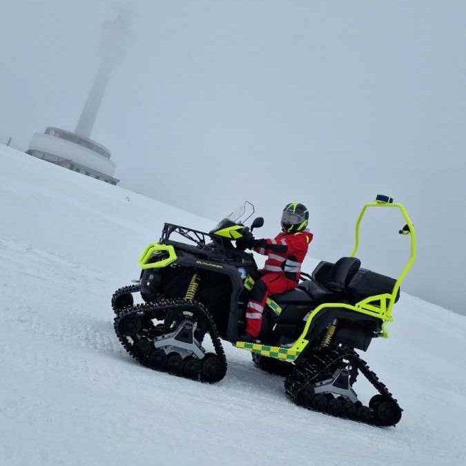 Zdravotnická záchranná služba je připravena na zimní zásahy v Jeseníkách