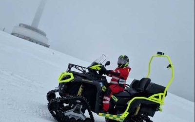 Zdravotnická záchranná služba je připravena na zimní zásahy v Jeseníkách