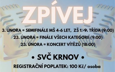 Pátý ročník pěvecké soutěže Zpívej 2026 je opět tady