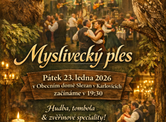 Myslivecký spolek Praděd zve na tradiční myslivecký ples