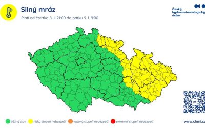 V pátek dorazí výrazné sněžení a silné mrazy