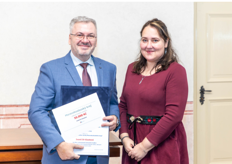 Mistrem tradiční rukodělné výroby Moravskoslezského kraje je Ivana Di Giustová