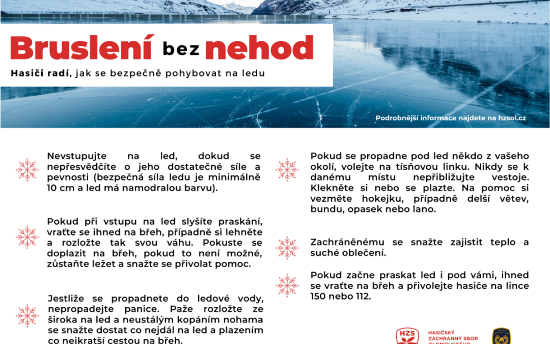 HASIČI RADÍ: Děti nenechávejte na ledu bez dozoru