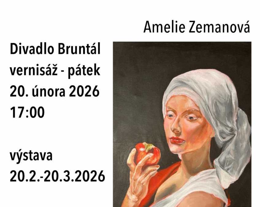 Výstava Amélie Zemanové a večer s Divadlem Radka Brzobohatého