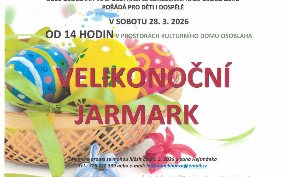 Velikonoční jarmark v Osoblaze láká na tradice i domácí dobroty