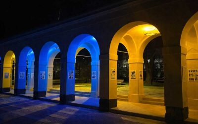 Arkády v modré a žluté: Opava připomíná čtyři roky od začátku války na Ukrajině