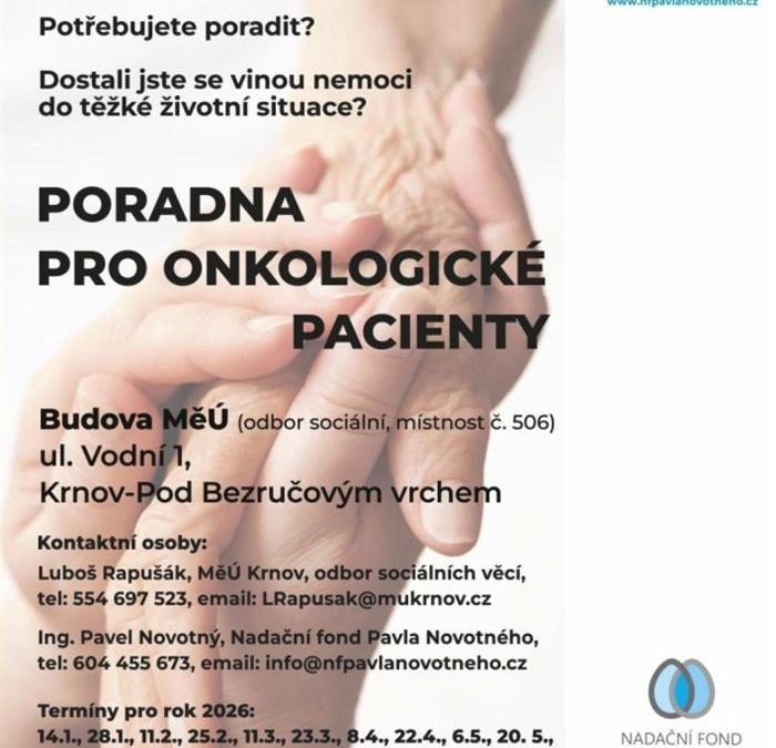 Krnov: Onkologická poradna obnovila činnost