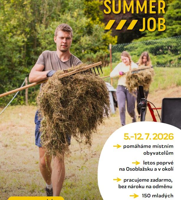 Dobrovolníci SummerJob nabídnou v létě pomoc lidem na Bruntálsku