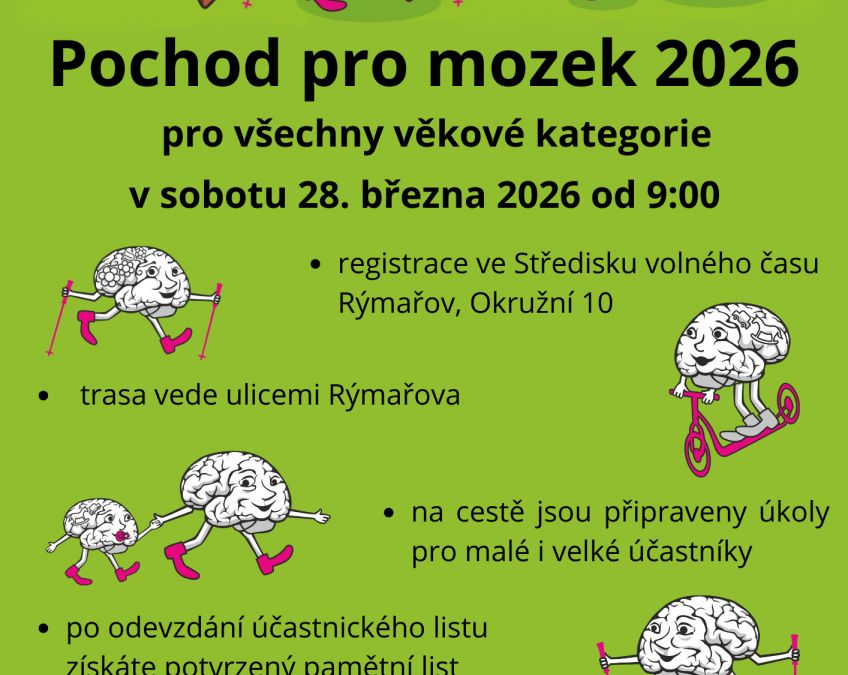 Rýmařov: Přidejte se k Pochodu pro mozek