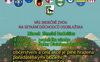 Setkání seniorů Osoblažska na zámku ve Slezských Rudolticích