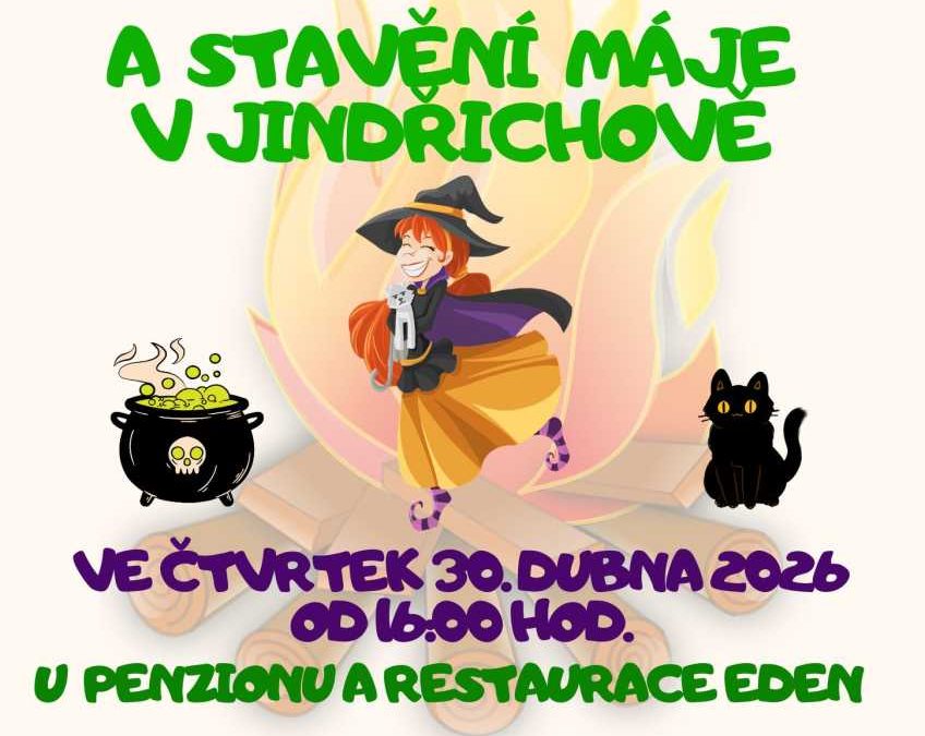 Pálení čarodějnic a stavění máje v Jindřichově
