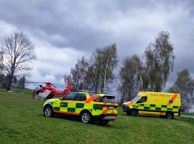 Dolní Moravice: po pádu z koně musel zasahovat vrtulník