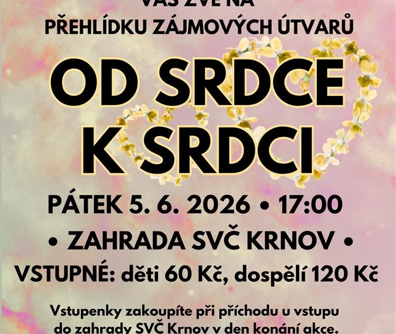 Od srdce k srdci 2026 představí talent dětí ze SVČ Krnov