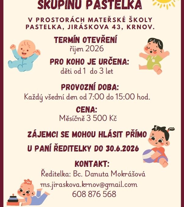 Město Krnov rozšiřuje nabídku služeb pro rodiny s malými dětmi