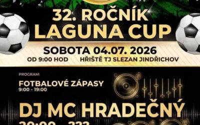 32. ročník Laguna Cupu: Jindřichov zve na fotbal, občerstvení i diskotéku
