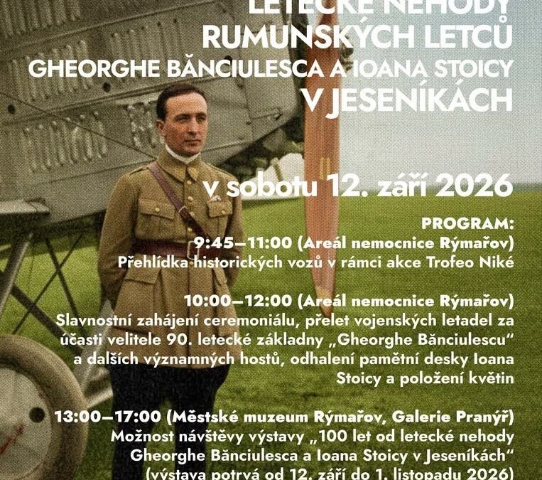 Rýmařov připomene 100 let od tragické nehody rumunských letců