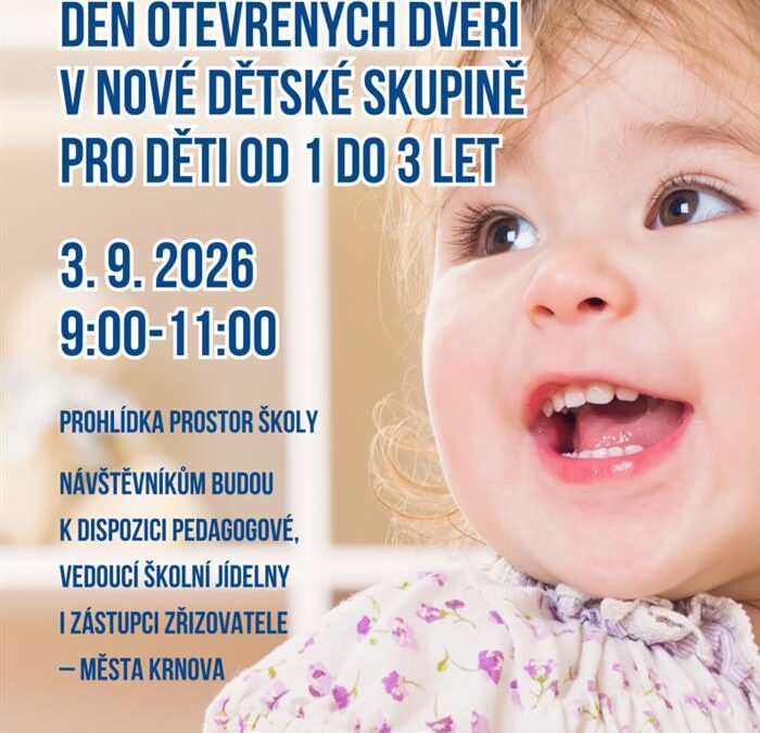 Krnov: Den otevřených dveří v dětské skupině