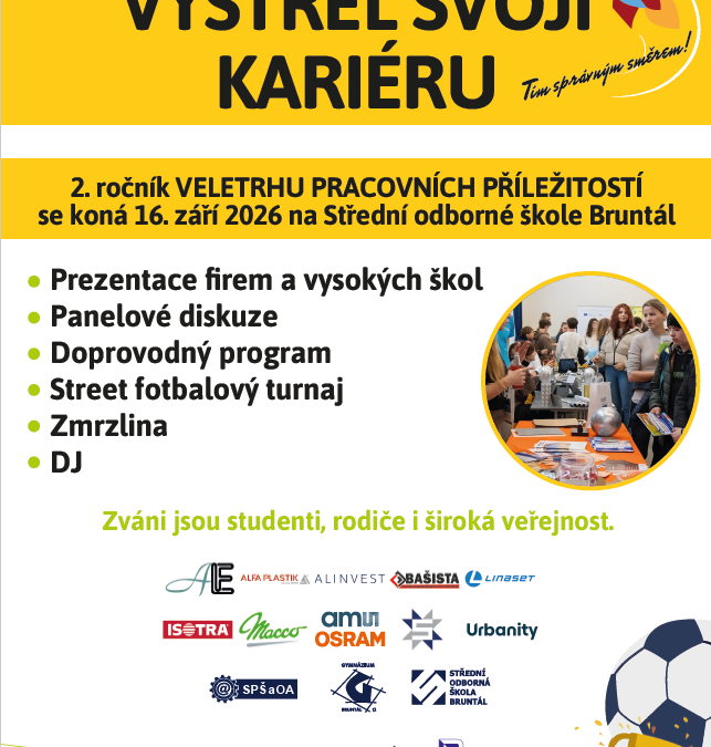 Bruntál: Vystřel svoji kariéru tím správným směrem
