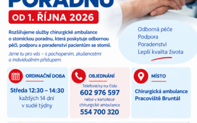 Nová stomická poradna v Bruntále pomůže pacientům s odbornou péčí i podporou
