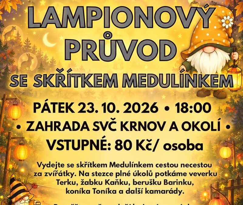 Lampionový průvod se skřítkem Medulínkem